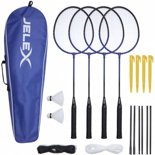 Big Utd. Lot de 4 raquettes de badminton avec volant et filet - JELEX - Modalova