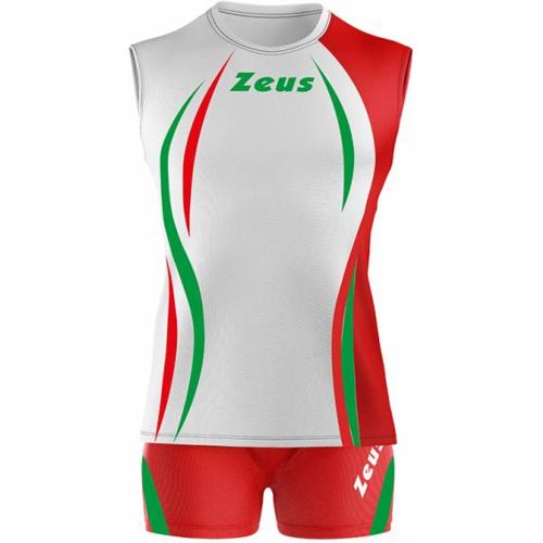 Kit Klima s Maillot de sport + Short bianco/rosso - Zeus - Modalova