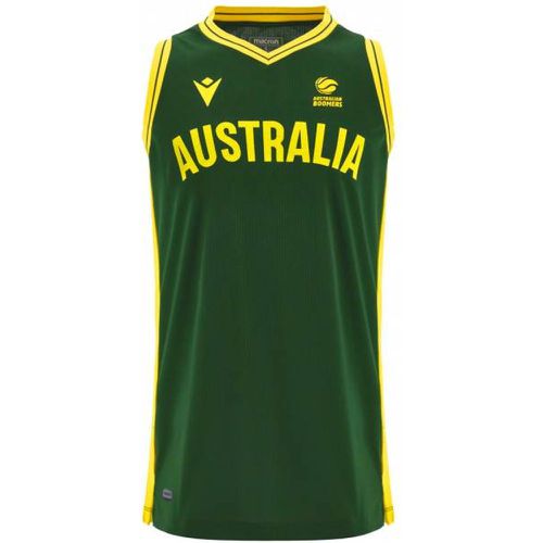 Australie Ballon de basket s Maillot domicile 58560593 - Macron - Modalova