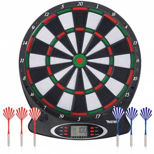 Cible de fléchettes électronique "Bullseye" avec accessoires - MUWO - Modalova