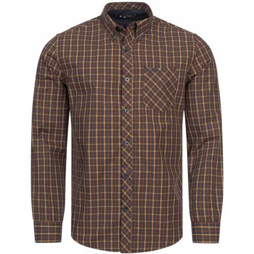 House Check s Chemise à manches longues 0072145-MARINE - Ben Sherman - Modalova