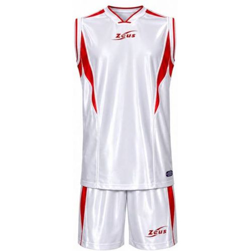 Kit Sante Maillot de basket + Short bianco/rosso - Zeus - Modalova