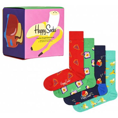 Food For Thought Coffret cadeau Chaussettes 4 paires XFFT09-0200 - Happy Socks - Modalova