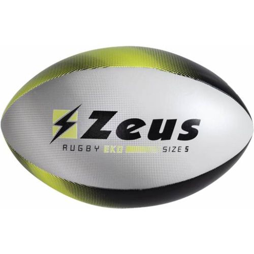 Ballon de rugby noir / jaune fluo - Zeus - Modalova