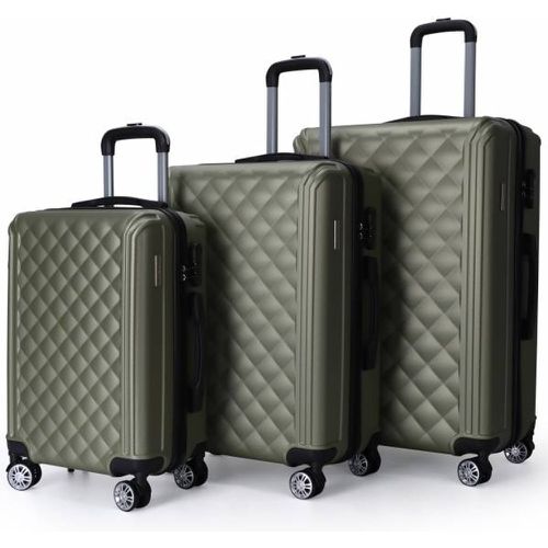 Trondheim" 20" 24" 28" Valise Ensemble de 3 olive - VERTICAL STUDIO - Modalova