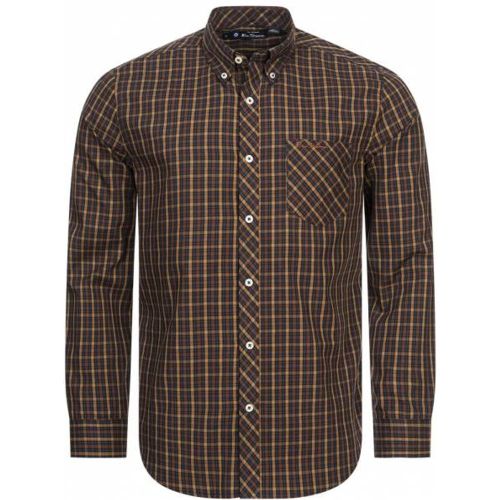 House Check s Chemise à manches longues 0077861-MARINE - Ben Sherman - Modalova