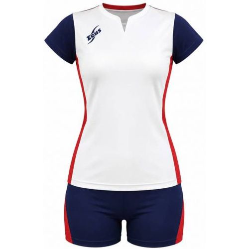 Kit Terry s Maillot de sport + Short bianco/bleu - Zeus - Modalova