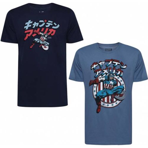 MARVEL Captain America s T-shirt Lot de 2 FCMPK123MUL - Lizenz - Modalova