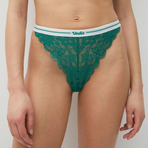 Tanga taille haute en dentelle - XS - Undiz - Modalova