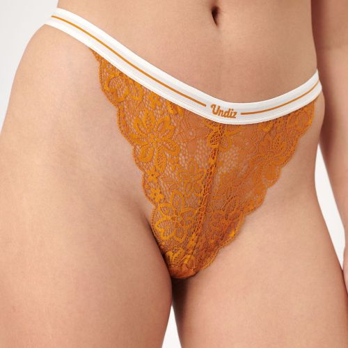Tanga taille haute en dentelle - XS - Undiz - Modalova