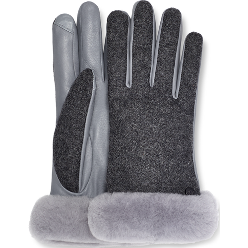 Fabric Leather Shorty Gants in , Taille L, Cuir - Ugg - Modalova