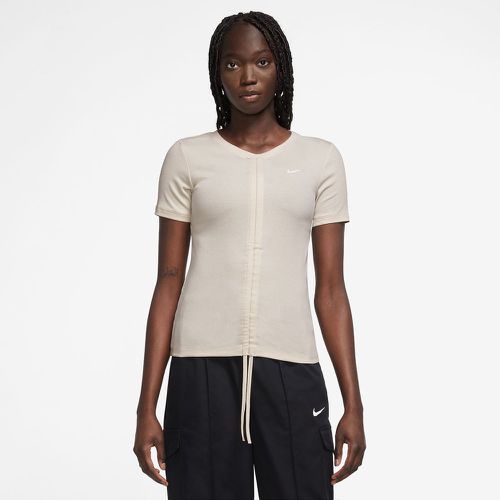 Sportswear Essentials Ribbed Short-Sleeve Mod Cropped Top, , Apparel, en , taille: XS - Nike - Modalova