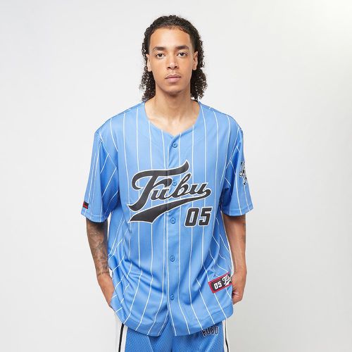 Varsity Mesh Pinstripe Baseball Jersey, , Apparel, en , taille: M - Fubu - Modalova