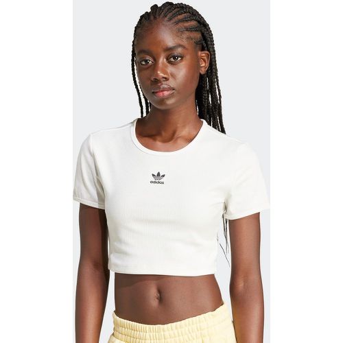 Essentials Ribbed Crop Shirt, , T-Shirts & Polos, en , taille: XS - adidas Originals - Modalova