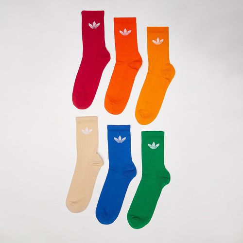 Solid Crew Socks (6 Pack), , Accessoires, en , taille: 40-42 - adidas Originals - Modalova