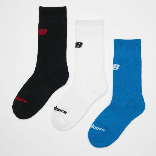 Kids Long Crew Socks (3 Pack), , Accessoires, en , taille: 27-30 - New Balance - Modalova