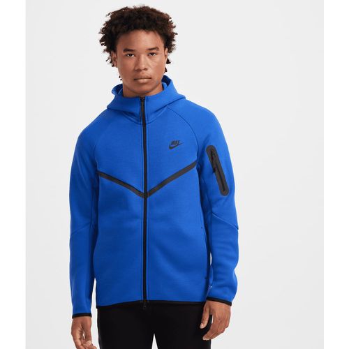 M NK TCH FLC FZ WR HOODIE game royal, black, , Apparel, en , taille: S - Nike - Modalova