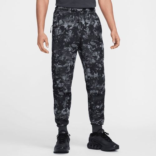 M NK TCH FLC JGGR GEL CAMO smoke grey/black, , Pantalons de survêtements, en , taille: S - Nike - Modalova