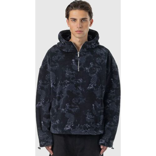 FALL TEDDY HALFZIP HOODIE black shadow blue, , Vêtements, en , taille: S - Pegador - Modalova