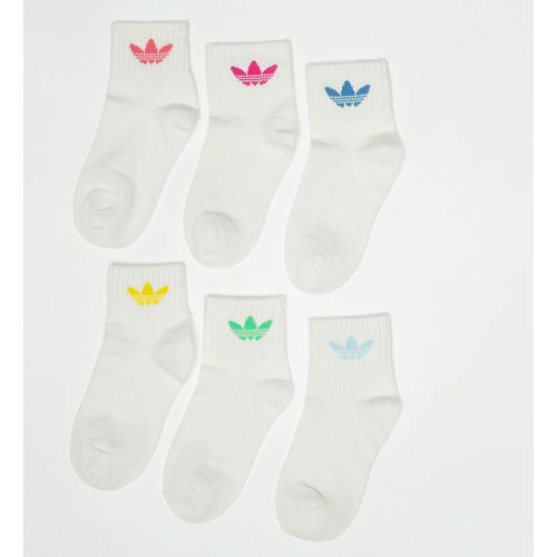 Chaussettes adicolor Trefoil Ankle Kids (6 Pack) Unisex Taille 25-27 Vêtements - adidas Originals - Modalova
