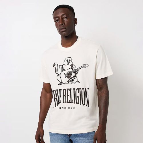 Vintage Crackle Buddha Tee Homme T-Shirts & Polos Taille S Vêtements - True Religion - Modalova