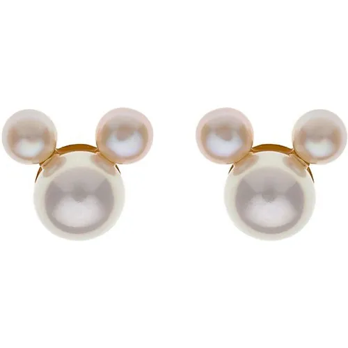 Boucles d'oreilles à fermoir à poussette Mickey Mouse E400633MAL 375 Or jaune - Disney - Modalova