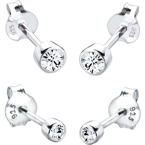 Boucles d'oreilles à fermoir à poussette 0906540112 925 Argent - Elli - Modalova