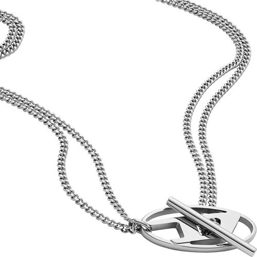 Chaînette CHAIN NECKLACE DX1534040 Acier inoxydable - Diesel - Modalova