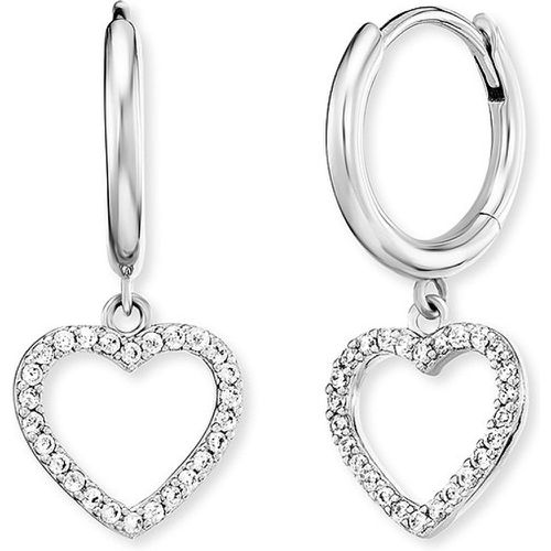 Boucles d'oreilles ERE-HEARTSHINY-ZI-CR 925 Argent - Engelsrufer - Modalova