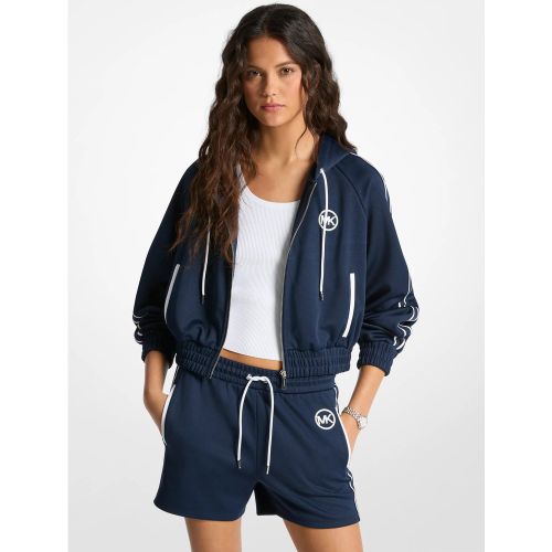 MK Veste de survêtement zippée en piqué - Michael Kors - MICHAEL Michael Kors - Modalova