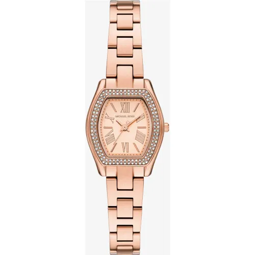 MK Petite montre Chelsea bicolore à pierres pavées - Michael Kors - Modalova