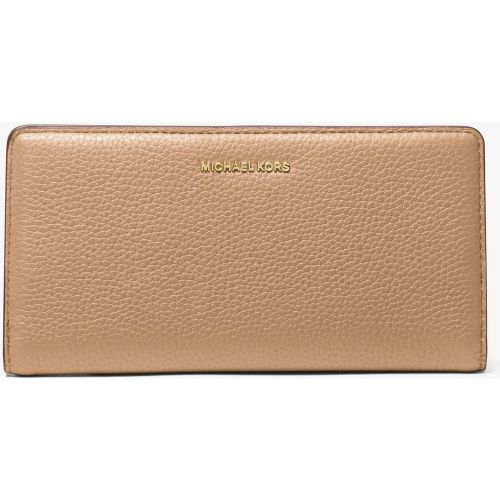 MK Grand portefeuille Bryant en cuir grainé avec bouton-pression sur le devant - Michael Kors - MICHAEL Michael Kors - Modalova