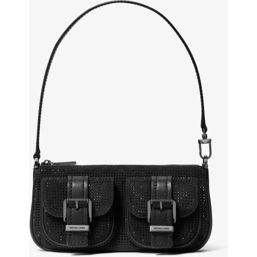 MK Petite pochette Zoe en daim travaillé - Michael Kors - MICHAEL Michael Kors - Modalova