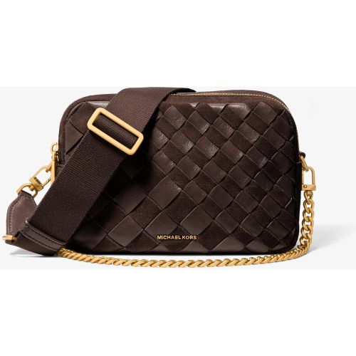 MK Sac à bandoulière pour appareil photo Bryant de taille moyenne en daim tissé - Michael Kors - MICHAEL Michael Kors - Modalova