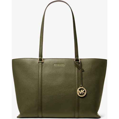 MK Grand cabas Temple en cuir grainé - Michael Kors - MICHAEL Michael Kors - Modalova