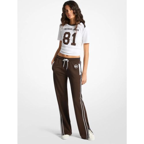 MK Pantalon de survêtement en piqué à passepoil contrasté - Michael Kors - MICHAEL Michael Kors - Modalova