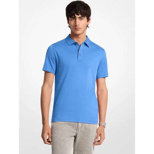 MK Polo en coton à logo brodé - Michael Kors - Michael Kors Mens - Modalova