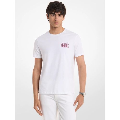 MK T-shirt en jersey de coton Saint-Tropez - Michael Kors - Michael Kors Mens - Modalova