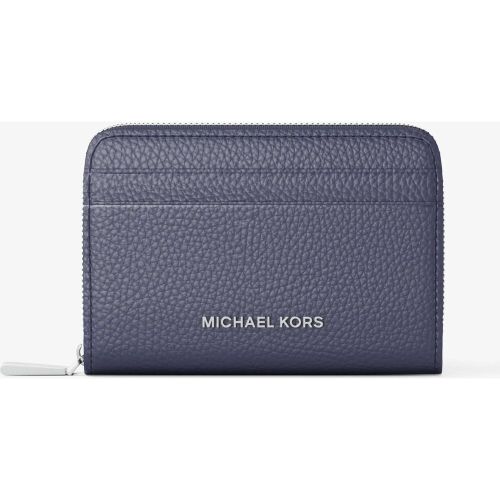 MK Petit porte-cartes entièrement zippé Jet Set en cuir grainé - Michael Kors - MICHAEL Michael Kors - Modalova