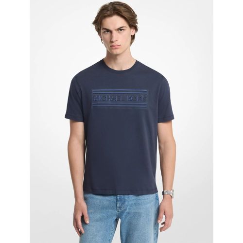 MK T-shirt en jersey de coton à logo graphique - Michael Kors - Michael Kors Mens - Modalova