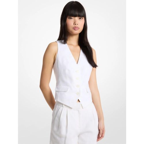MK Gilet en coton et lin - Michael Kors - MICHAEL Michael Kors - Modalova