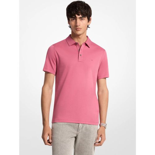 MK Polo en coton à logo brodé - Michael Kors - Michael Kors Mens - Modalova