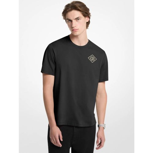MK T-shirt en jersey de coton à logo graphique - Michael Kors - Michael Kors Mens - Modalova