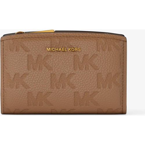 MK Portefeuille Bryant de taille moyenne en cuir à relief à logo - Michael Kors - MICHAEL Michael Kors - Modalova