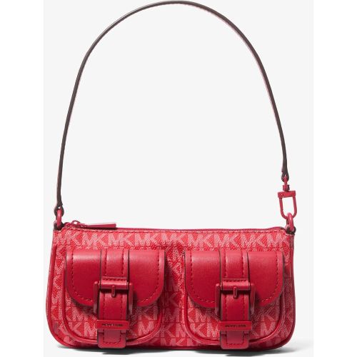 MK Petite pochette Zoe convertible à logo Signature - Michael Kors - MICHAEL Michael Kors - Modalova