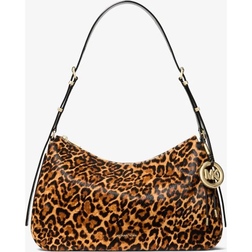 MK Sac porté épaule Nolita de taille moyenne en poil de vachette à imprimé léopard - Michael Kors - MICHAEL Michael Kors - Modalova