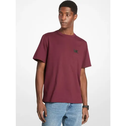 MK T-shirt en coton avec appliqué à logo - Michael Kors - Michael Kors Mens - Modalova