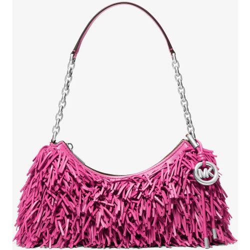 MK Pochette Nolita de taille moyenne en cuir à franges - Michael Kors - MICHAEL Michael Kors - Modalova