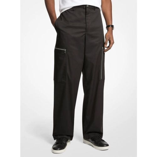 MK Pantalon cargo zippé tissé à jambes larges - Michael Kors - Michael Kors Mens - Modalova