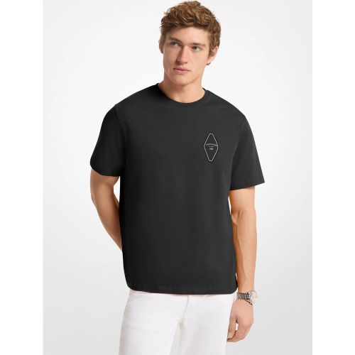 MK T-shirt en coton à logo graphique - Michael Kors - Michael Kors Mens - Modalova